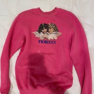 Fiorucci angels pink crewneck sweatshirt